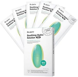 Dr.Jart+ Dermask™ Soothing Hydra Solution™ Face Mask for Visibly Irritated Skin | Sheet Mask | Korean Skin Care, 5 Pack