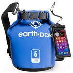 Earth Pak -Waterproof Dry Bag - Roll Top Dry Compression Sack Keeps Gear Dry for Kayaking, Beach, Rafting, Boating, Hiking, Camping and Fishing with Waterproof Phone Case