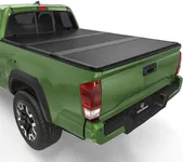 YITAMOTOR FRP Hard Tri-Fold Truck Bed Tonneau Cover Fits for Toyota Tacoma 2016-2023 (Excl. Trail Edition), 6 ft Bed with Deck Rail System