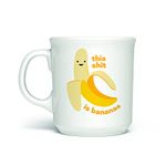 Genuine Fred SAY Anything Mug, 16-Ounce Coffee Mug, Bananas