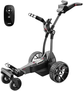 NAVEE Electric Golf Push Cart, 36 Holes, Remote Control, All Terrain Wheels, Smart Power Assist, Super Compact and Lightweight, Electric Golf Cart with Remote - Birdie 3