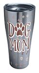 Tervis 1301809 "Dog Mom Stainless Steel Insulated Tumbler with Clear and Black Hammer Lid, Silver