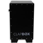 Clapbox Cajon Drum Box Oak Wood (H:20" W:12" L:12") - NOT MADE IN CHINA - Three Internal Snares with Bonus Features | Most Popular Cajone Brand Online (Black, CB50)