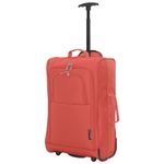 5 Cities 21"/55cm Carry On Lightweight Travel Cabin Approved Trolley Bag with Wheels Suit Case Hand Luggage with 2 Year Warranty