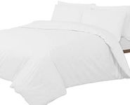 DTEX HOMES Fitted Sheets 400 Thread Count 30cm/12Inch deep 100% Egyptian Cotton Hotel Quality Soft Sateen Fitted Bed Sheets(King-White)