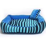 Pet Royale Small Dog Cat Puppy Bed | Reversible Dog Cat Bed for Small Dogs Cats Puppies | Plus Extra Removable 100% Cotton Washable Covers (for Small Sized Dogs, Cats, Dapper)