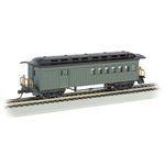 Bachmann Industries 1860-1880 Passenger Cars - Combine - Painted, Unlettered Green (HO Scale)