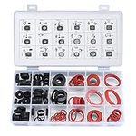 141 Pcs Rubber O-Ring Washers Gaskets, Plumbing Sealing Garden Hose Gaskets Washers, Silicone Tap Seal Faucet Washer Assortment Kit for Plumbing Washer Seal, Auto Quick Repair