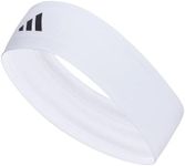 adidas Womens Alphaskin Elastic Headband, White/Black/2, One Size