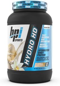 BPI Sports Hydro HD - 100% Hydrolyzed Whey Protein Powder - Muscle Growth, Recovery, 25g of Protein, Low Carb, Low Sugar, Fast Absorbing (23 Servings, Vanilla Ice Cream)