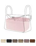 DGAZ Purse Organizer Insert, Silky Handbag & Tote Organizer, Bag in Bag, Fits Lindy 19/26/30/34 Bags (Pink, LD19)