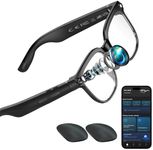Aovemt AI Smart Glasses with Camera – 1080P HD Video & Audio, Real-Time Translation, ChatGPT Assistant, Bluetooth Smart Sunglasses with Noise Reduction, Prescription Lenses Compatible