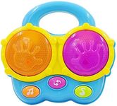 Baby Portable Bongo Drums. Educational Toy for Music Learning and Fun Entertainment for Ages 9 Months to 4 Years