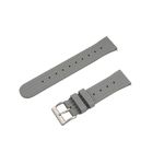 StrapHabit Waffle Rubber Dive Watch Strap with Stainless Steel Buckle - Durable 20mm Watch Band Replacement for Men and Women, Gray