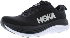 HOKA ONE ONE Women's Gaviota 5 Sneaker, Black/White, 7.5