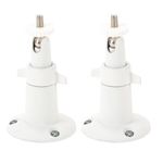 Wasserstein Security Wall Mount- Adjustable Indoor/Outdoor Mount for Arlo, Arlo Pro and Other Compatible Models by Dropcessories (2 Pack - Metal, White)