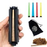 Mellifluous Air Tight Hard Plastic Tube Smoking Cigarette Case,Cone Holder Cigarette Case,Storage Tube Rolling Accessories,Portable Plastic Rolling Machine,with Black Bag