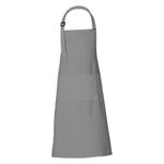 RAJRANG BBQ Cotton Kitchen Apron for Men Women with pockets 35x27 Inches - Natural Grey