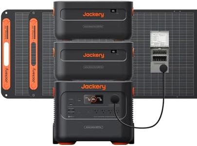 Jackery Explorer 2000 Plus Kit (6kWh)+Manual Transfer Switch, 6128 Wh Home Backup Power System with 400W Solar Panels, 2*LiFePO4 Battery Packs,for Power Outages, Emergencies