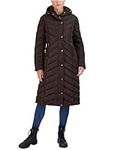 Madden Girl Women’s Winter Jacket – Long Length Quilted Maxi Puffer Parka Coat (S-3X), Size 1X, Chocolate