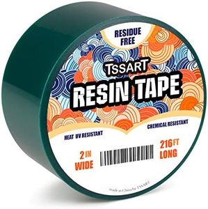 TSSART Resin Tape for Epoxy Resin Molding - Thermal Silicone Adhesive Tape, Oxidation and High Temperature Resistance Easy Peeling, Epoxy Release Tape for River Tables - 2 inch Wide 216FT Long