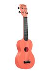 Kala Brand Music Co. The Waterman Beach Collection, 4-String Ukulele, Right, Pink Dusk, Soprano (KA-WMS-PK-S)