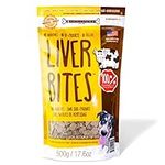 Chewmasters Beef Liver Bites Freeze Dried Dog Treats Bag, 17.6 oz.