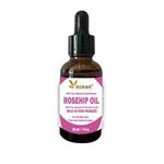 100% Pure Natural Organic Cold Pressed Rosehip Oil for Face. Natural Moisturiser Carrier oil for Skin, Hair and Nail. KOSHER & VEGAN Certified. 30 ml