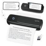 SEZNIK Portable A4 Printer, Wireless, Inkless for Professionals,Tavel | Mini Printer | USB, Bluetooth Printer Compatible with Android iOS Laptop | 1 Year Warranty (PRO+HD-304dpi-Black)