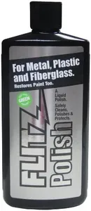 Flitz - LQ 04506 Multi-Purpose Polish and Cleaner Liquid for Metal, Plastic, Fiberglass, Aluminum, Jewelry, Sterling Silver: Great for Headlight Restoration + Rust Remover, 16 oz