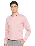 Peter England Men's Slim Fit Shirt (PESFWSLPJ29163_Peach 42)