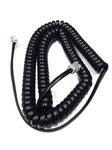 The VoIP Lounge The VoIP Lounge 12 Ft Black Handset Receiver Cord for Grandstream GXP Series IP Phone 2170 2160 2140 2135 2130 1760 1780 1782 1630 1628 1610 1615 1160 1105 1100