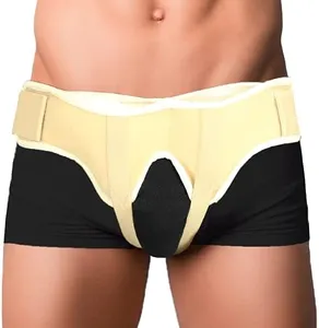 Vive Hernia Belt - Hernia Support Truss for Single/Double Inguinal or Sports Hernia - Two Removable Compression Pads & Adjustable Groin Straps - Surgery & Injury Recovery (Small)