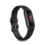 Fitbit Luxe Fitness and Wellness Tracker with Stress Management, Sleep Tracking and 24/7 Heart Rate, Black/graphite, One Size (S and L Bands Included)