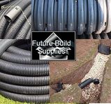 Various Perforated Land Drainage Piping Coil Pipe (25M x 80mm) for field or garden underground water run-off, drying out and dispersal