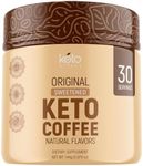 Keto Vitals Instant Keto Coffee Powder - 30 Servings - Low-Calorie Original Sweetened Coffee with Keto-Friendly Creamer