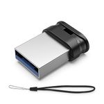 RAOYI USB Stick 128GB USB 3.0 Flash Drive with Lanyard, 128GB Mini USB Flash Drive Memory Stick Thumb Drive for Desktop Laptop PC, Black