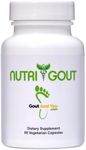 NutriGout Uric Acid Cleanse Supplement w/Turmeric, Celery Seed, Bromelain, Milk Thistle, Dandelion and Chanca Piedra, 60 Vegetarian Capsules of 500 mg Each