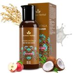 Avimee Herbal Shakuntala Daily Use Hair Cleanser | For Silky Hair | With Aloe, Apple Cider, Rice & Keratin Protein | Sulphate & Paraben Free Shampoo For Men & Women | 50 ml