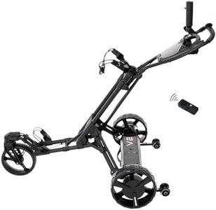 Alphard Golf Electric Caddy Bundle: Club Booster V2Pro + Omni Cart - Complete Remote-Controlled Electric Caddy Bundle - 6-Axis Gyroscope, Downhill Speed Control, Parking Brake, Wheelie Bars (Pro)