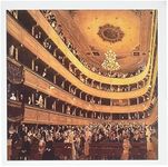 3dRose Klimt Painting The Old Burg Theatre - Greeting Cards, 6 x 6 inches, set of 6 (gc_100758_1)