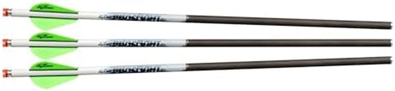 Excalibur ProFlight Illuminated Archery Hunting Durable Accurate Versatile 2" Blazer Vane Crossbow Carbon Arrows with Beacon Nocks - 3 Pack, 16.5"
