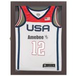 Jersey Display Shadow Box Wall Mount Frame Lockable Large Sport Shirt Display Case Cabinet UV Protection Acrylic Panel, Hangers for Baseball Basketball Football Soccer Hockey Shirt & Uniform (Black)…