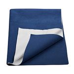 Trance Water Proof Bed Dry Sheets for Kids | Baby Bed Protectors | Mattress Protectors for New Born Children | Bedsheet Cover Mats for Wet (100x70 cm, Medium, Navy Blue)