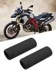 ISSYAUTO Universal Motorcycle Handlebar Grips Sponge Covers, 2Pcs 7/8" Motorcycle Hand Grips Soft Foam Anti Vibration Non-Slip Comfort Grips for Most Motorcycle Handlebars