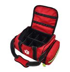 Lightning X Large EMT Medic First Responder EMS Trauma Jump Bag w/Dividers (Red)