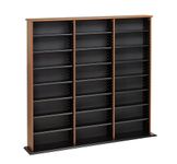 Prepac CMA-0960 Triple Width Wall Storage, Cherry & Black