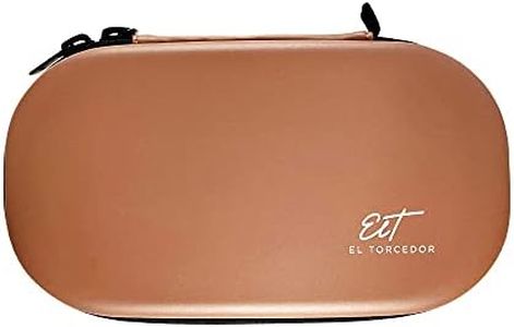 Elt EL TORCEDOR Cave à cigares compact et de qualité supérieure - Compagnon de voyage idéal pour cigares, coupe-cigares et briquet (marron)