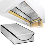 Attic Door Insulation Cover - 25"X54"X11" Attic Stairway Insulation Cover With Zipper - Fireproof Attic Tent Insulation Cover for Saving Energy - Insulate Attic Access Door Opening All-In-One Solution