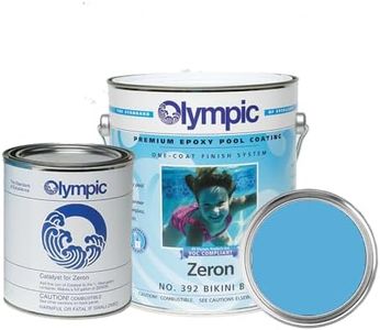 Olympic Pool Paint - Zeron - Bikini Blue - 1 Gallon - two-part epoxy swimming pool paint - one-coat for plaster, fiberglass, steel and aluminum pools.